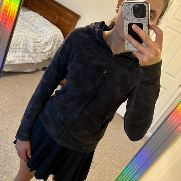 lululemon athletica Tops - ‼️SOLD‼️Lululemon Camo Scuba Hoodie